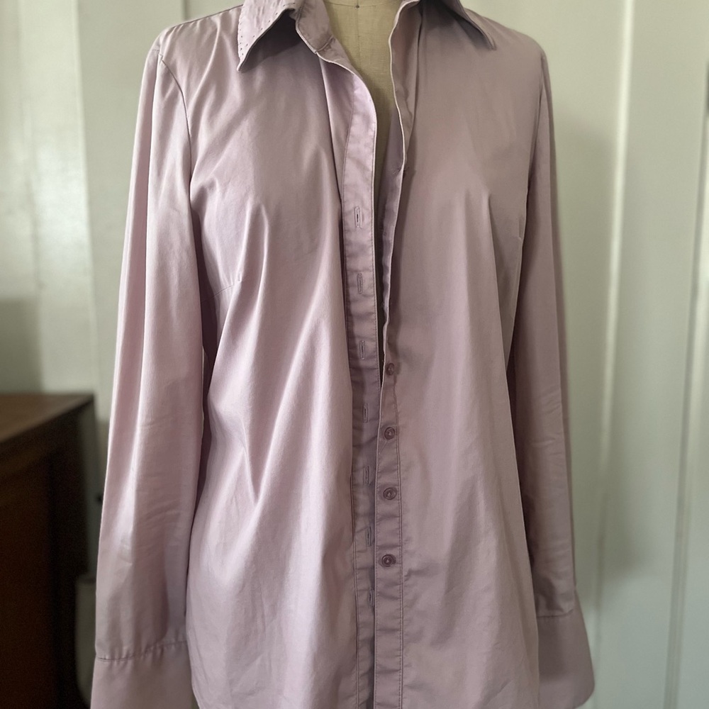 Tahari by Elie Tahari Light Purple Shirt